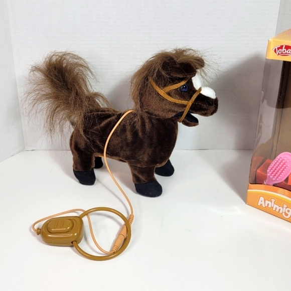 Trotting Pony the Happy Horsey with Lead and Brush with Sound Animigos NOB - Picture 4 of 15